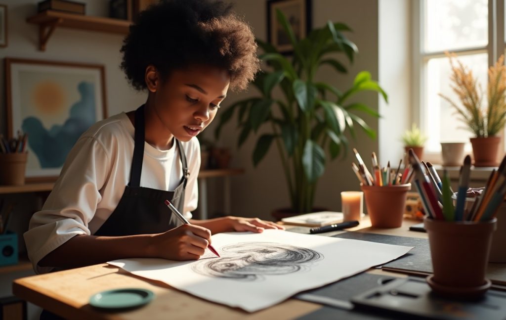 Streaming de arte e ilustração