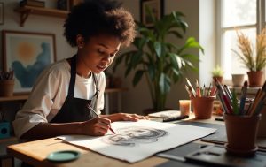Streaming de arte e ilustração